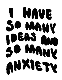 Mental Health Anxiety Sticker by Bode Burnout