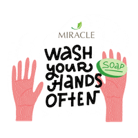 Wash Your Hands Sticker by Miracle Aesthetic Clinic