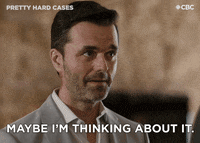 Let Me Think About It Ok GIF by CBC