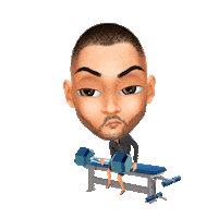 Workout Manthonyajr Sticker by Genies