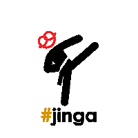 Fight Kick Sticker by m.ing.a