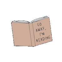 Currently Reading Go Away Sticker