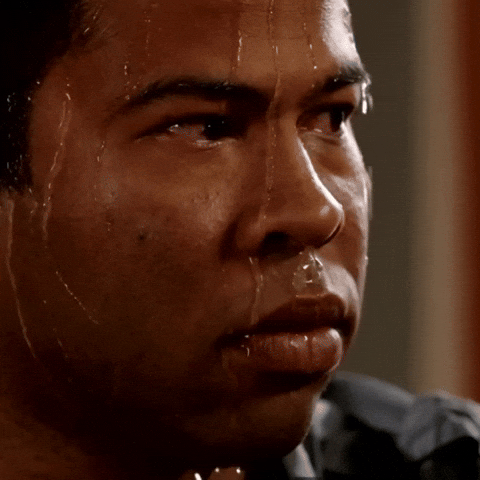 unitedstatesofgifs giphyupload sweating jordan peele GIF