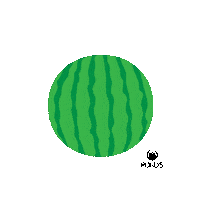 Pondsmexico orange fresh watermelon collection Sticker
