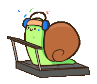 Work Running Sticker by ChibiKuma