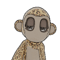 Monkey バイバイ Sticker