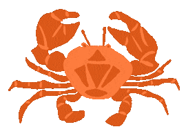 Ocean Crab Sticker