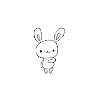 Jump Rabbit Sticker