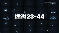 Animated Neon Elements 23 44