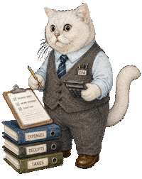 Purrcival Cat Sticker