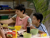 awkward home with kids GIF