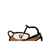 Squirrel Archer Sticker