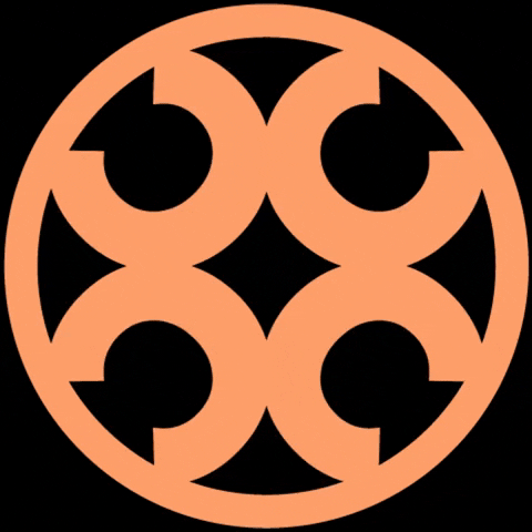 orangecube_au giphygifmaker spinning logo orangecube orangecubeau GIF