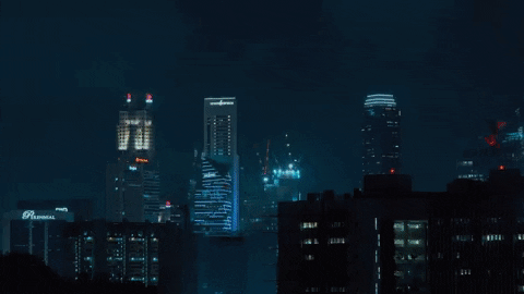 kloutit time night lights construction GIF