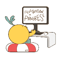 Working Work In Progress Sticker