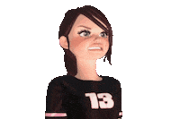Angry Girl Sticker