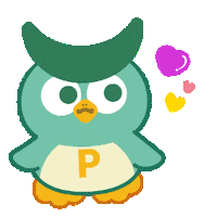 pmasgolf love owl らぶ ピスケ Sticker