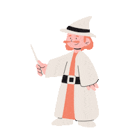 Wizard Spell Casting Sticker by TinyWizardStudio