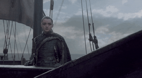 vulture giphyupload game of thrones arya sails away GIF