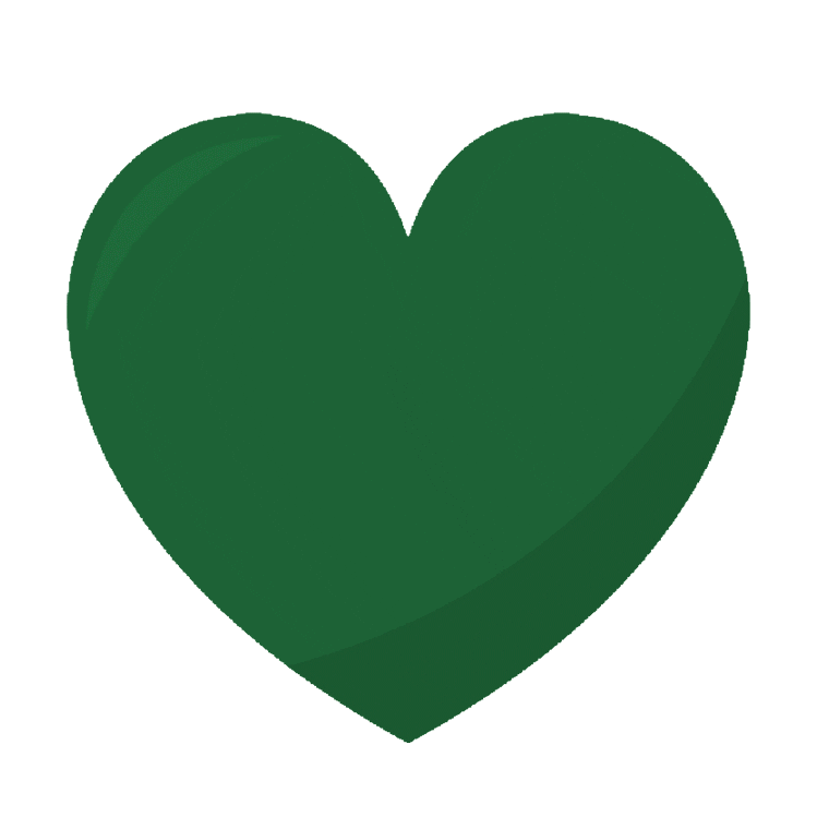 mollymalones-tr love heart green irish Sticker