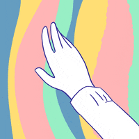 sparo_art rainbow touch colours sensory GIF