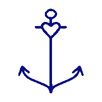 eva anchor Sticker