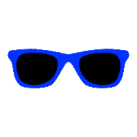 schooldakrevolutie blue sunglasses zonnebril schooldakrevolutie Sticker