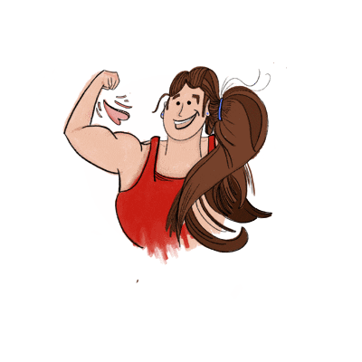 bymissbello girls strong crossfit girl power Sticker