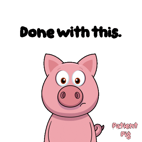 Over It I Give Up Sticker by VeeFriends