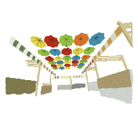 MissLeelaSassafras ireland irish market stall Sticker