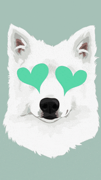 pupandrunning love spock heart eye pup and running GIF