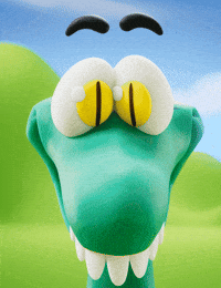 Starving Snake Eyes GIF by Claynosaurz