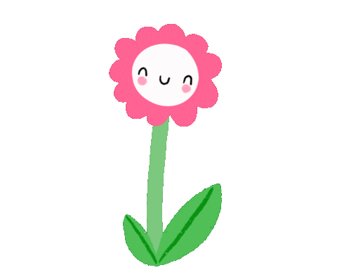 Happy Flower Sticker by Elsa Isabella