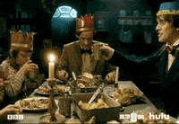 david tennant toasting GIF by HULU