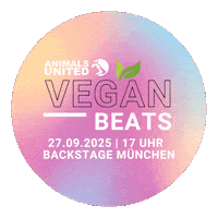 Veganfestival Sticker by ANIMALS UNITED e.V.