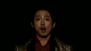 steven yeun fire GIF by Team Coco