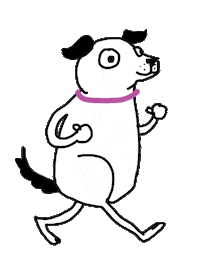 Dog Go Sticker by K-Fai Steele