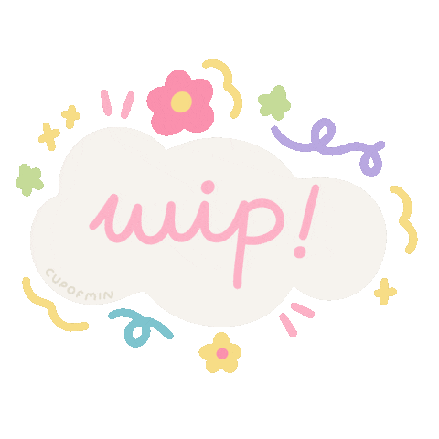 cupofmin giphyupload cloud wip doodles Sticker