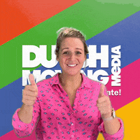 DutchMovingMedia thumbs up thumb happy girl dmm GIF