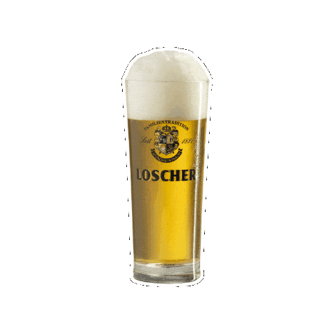 Bier Helles Sticker by Brauerei Loscher