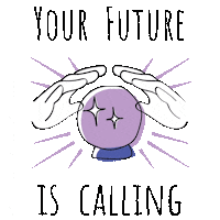 Crystal Ball Sticker by The Good Snail