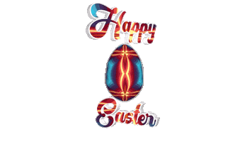 Easter Bunny Love Sticker by OpticalArtInc.