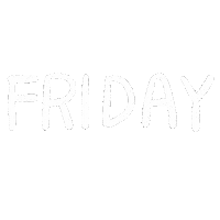 Friday Handwriting Sticker