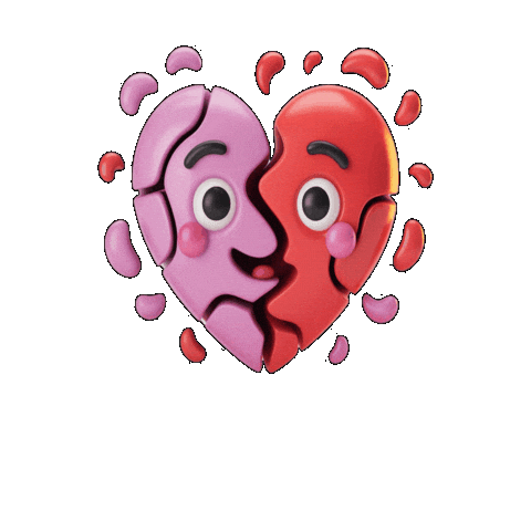 Broken Heart Love Sticker by Seorang Zaki
