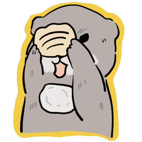 Angry Sea Otter Sticker
