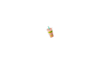Grabbagreen healthy juice smoothie fastfood Sticker