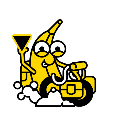 Banana Cianomagenta Sticker