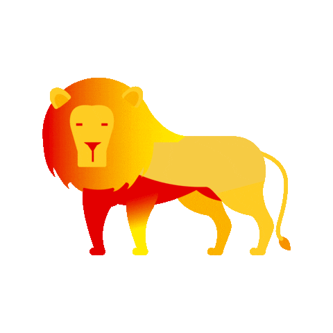 lion jungle Sticker by WallDecaux