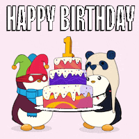 Happy Birthday Party GIF by Pudgy Penguins