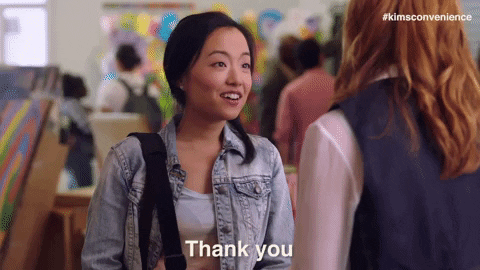 thanks thank you GIF by Kim's Convenience